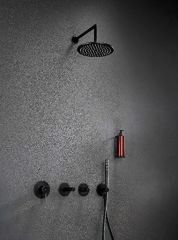 Vitra A4554339  Origin 1f El Duşu Takımı Parlak Siyah