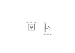 VitrA A42839 Suit Ankastre 3 Yollu Yönlendirici(Sıva Üstü Grubu)Krom
