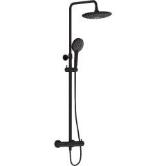 VitrA AquaHeat Bliss 240 A4720536 2F Termostatik Duş Sistemi, Mat Siyah