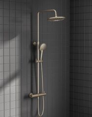 VitrA AquaHeat Bliss 240 A4720534 2F Termostatik Duş Sistemi, Fırçalı Nikel