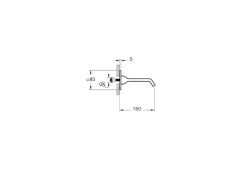 Vitra A42831 Suit Çıkış Ucu Krom