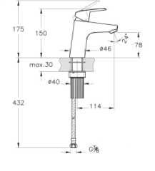 Artema A42923 Flow Round Lavabo Bataryası Krom