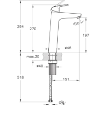 Artema A42927 Flow Round Çanak Lavabo Bataryası Krom