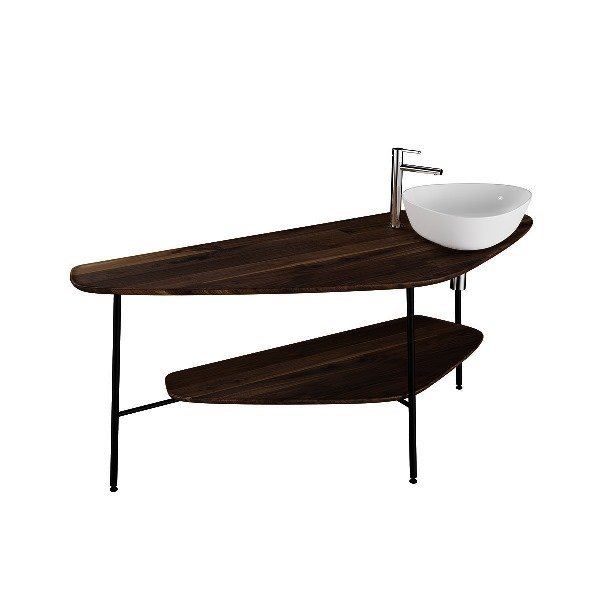 Vitra Plural 64041 Büyük Tezgah, 160 cm, Koyu Meşe, (Sağ)