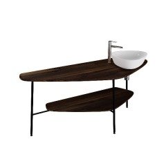 Vitra Plural 64041 Büyük Tezgah, 160 cm, Koyu Meşe, (Sağ)