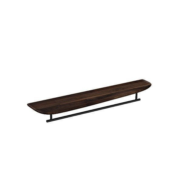 Vitra Plural 64063 Uzun Raf Metal Havluluklu, Koyu Meşe, 75 cm (Sağ)