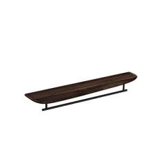 Vitra Plural 64063 Uzun Raf Metal Havluluklu, Koyu Meşe, 75 cm (Sağ)