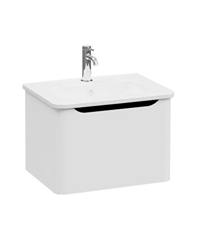 Vitra Integra Round 69903 Lavabo Dolabı 60cm Gri