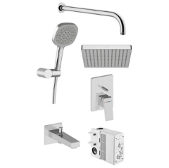 Artema A49325 Minimax Square Ankastre Duş Seti Krom