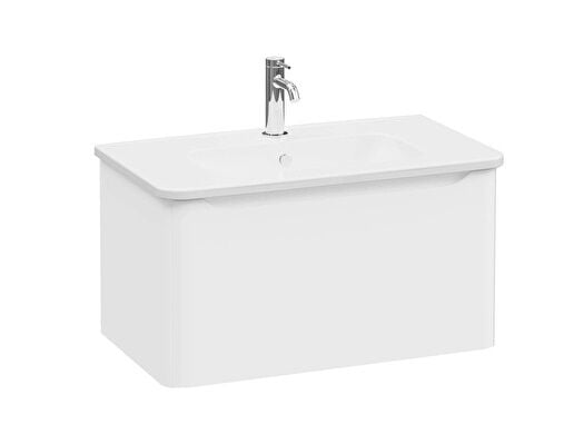 Vitra Integra Round 69907 Lavabo Dolab 80cm Mat Beyaz