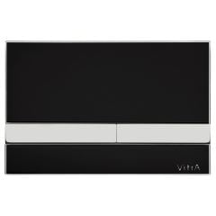 Vitra 740-1101 Select Mekanik Kumanda Paneli Cam Siyah - Krom Buton