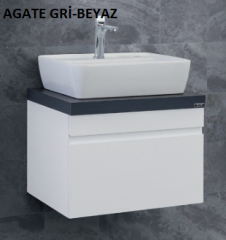 Lineart Style 140 Çift Lavabolu Banyo Dolabı +Ledli Ayna