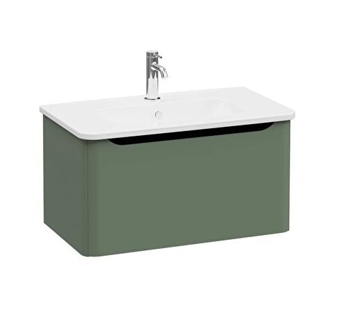 Vitra Integra Round 69911 Lavabo Dolab 80cm Yeşil