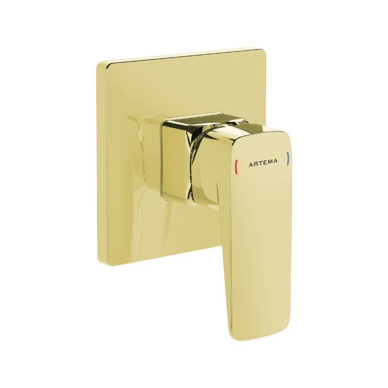 Artema Root Square A4275174 Ankastre Duş Bataryası, Altın, (Sıva Üstü Grubu)