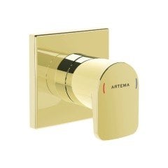 Artema Root Square A4272974 Ankastre Stop Valf, Altın
