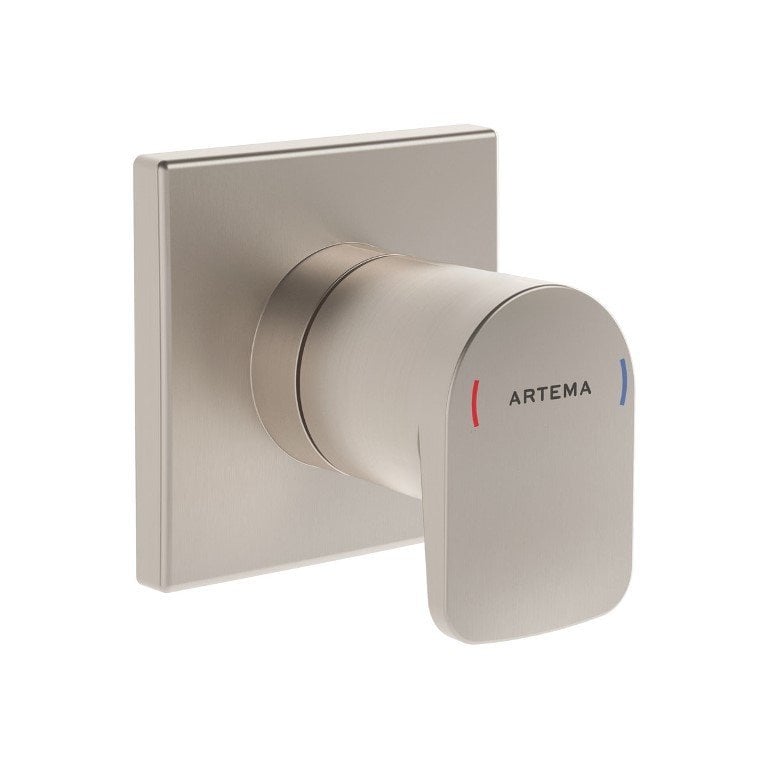 Artema Root Square A4272934 Ankastre Stop Valf, Fırçalı Nikel
