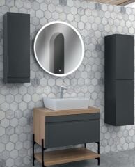 Lineart Style 80cm Lavabo Dolabı + Ledli Ayna