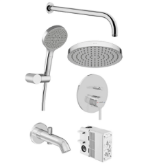 Artema A49324 Minimax Round Ankastre Duş Seti Krom