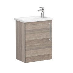 Vitra Root 68061 Lavabo Dolabı, Kapaklı, 45 Cm, Kompakt, Sağdan Armatür Delikli, Cordoba, Köşeli Lavabolu, Sol