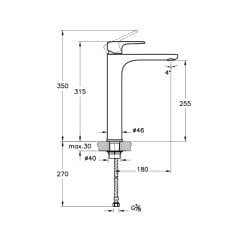 Artema Root Round A4270774 Çanak Lavabo Bataryası, Altın