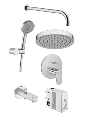 Artema A49321 Flow Soft Ankastre Duş Seti Krom