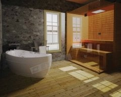 Sanacryl Grande Bağımsız Küvet Hidromasaj Sistemli 190X92 Cm Parlak Beyaz