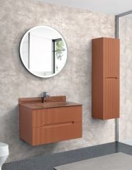 Lineart Dolce 80 Cam Lavabolu Banyo Dolabı + Ledli Ayna