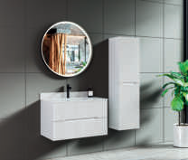 Lineart Dolce 80 Cam Lavabolu Banyo Dolabı + Ledli Ayna