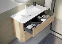 Vitra Integra Round 69990 Lavabo Dolabı 100cm A.Meşe