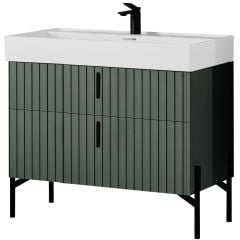 Lineart Jazz 100cm Lavabo Dolabı + Ledli Ayna