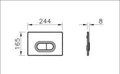 VitrA 740-0580 Loop O Kumanda Paneli Parlak Krom