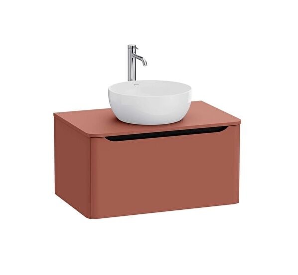 Vitra Integra Round 70045 Lavabo Dolabı 80cm Kırmızı