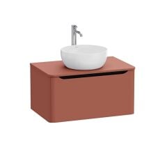 Vitra Integra Round 70045 Lavabo Dolabı 80cm Kırmızı