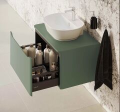 Vitra Integra Round 70046 Lavabo Dolabı 80cm Yeşil