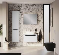 Vitra Integra Round 70047 Lavabo Dolabı 80cm A.Gri