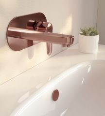 Artema Root Round A4272129 Ankastre Lavabo Bataryası Sıva Üstü Bakır