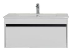 Lineart Balat 100cm Lavabo Dolabı + Dolaplı Ayna