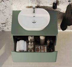 Vitra Integra Round 70055 Lavabo Dolabı 100cm Yeşil