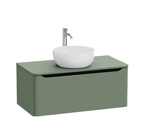 Vitra Integra Round 70055 Lavabo Dolabı 100cm Yeşil