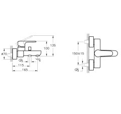 Artema Root Round A4272574 Banyo Bataryası Altın