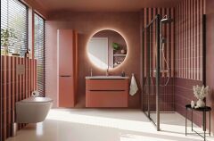 Vitra Integra Round 70072 Boy Dolabı Kırmızı Sol