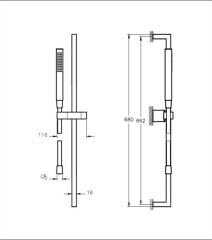 Artema A45711 Sticx 1f Sürgülü El Duş Takımı Krom