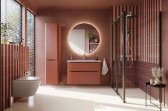 Vitra Integra Round 8004 Boy Dolabı Kırmızı Sağ