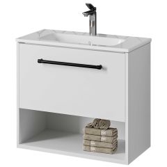 Lineart Nova 60 Dar Lavabo Dolabı + Dolaplı Ayna