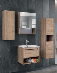 Lineart Nova 60 Dar Lavabo Dolabı + Dolaplı Ayna