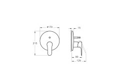 Artema Root Round A4272726 Ankastre Banyo Bataryası Bakır (Sıva Üstü Grubu)