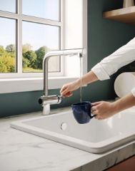 Vitra A47231 SenseHybrid Eviye Batarya Pilli Krom