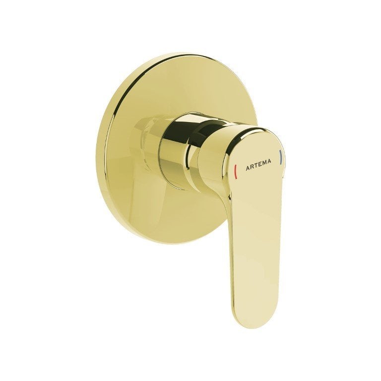 Artema Root Round A4272874 Ankastre Duş Bataryası, Sıva Üstü, Altın