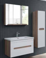 Lineart Parla 90cm Lavabo Dolabı + Dolaplı Ayna