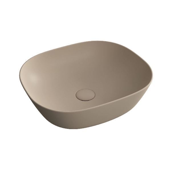 Vitra 7810B474-0016 Plural Kare Alçak Çanak Lavabo 45 Cm Mat Kil Beji
